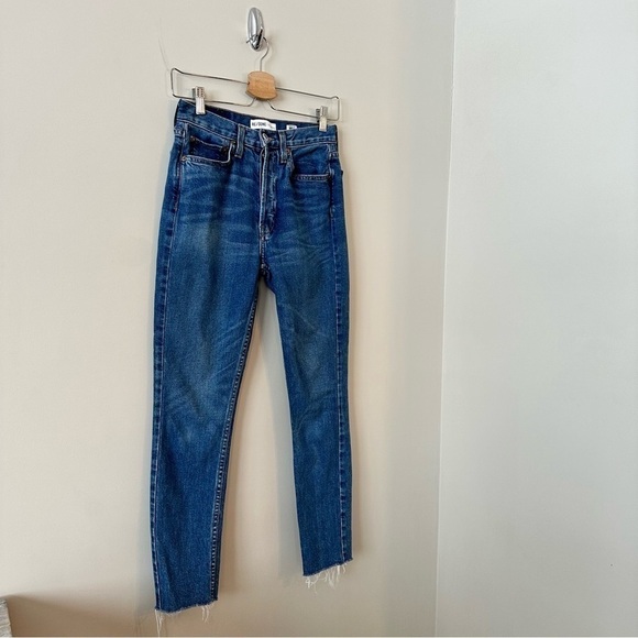 Re/Done-High Rise Ankle Crop Jeans (Size:26) - Picture 6 of 14